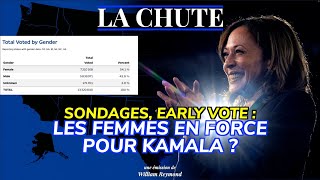 Sondages early vote  les femmes en force pour Kamala   La Chute [upl. by Hart]