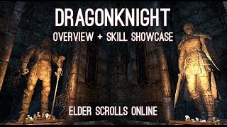 Dragonknight Overview and Skills showcase  Elder Scrolls Online [upl. by Aihtekal421]