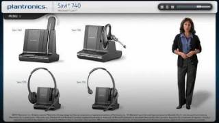 Lync Interactive Setup Guide using Plantronics Savi W740 wireless headsets Amigo [upl. by Akinyt]