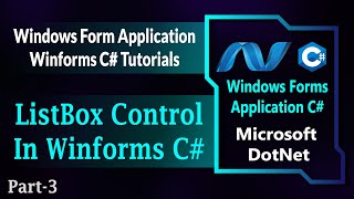 03  ListBox Control In Winforms C  ListBox In Windows Forms Application Csharp HindiUrdu [upl. by Esyla]