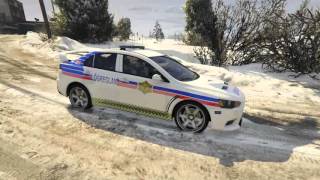 Icelandic Evo X Policecar GTA V [upl. by Pheni]