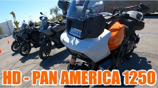 HARLEYDAVIDSON PAN AMERICA  First Test Ride From A BMW GSA Owner [upl. by Ahsitul]