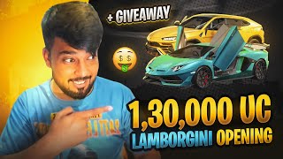 130000 UC New Lamborghini Crate Opening 😍 1 Lamborghini GIVEAWAY 🎁 PUBG Mobile  FM Radio Gaming [upl. by Nichol663]