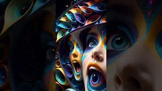 Synesthesia AI Psychedelic Animated Art  AV 65 shortpsychedelic [upl. by Leffen]