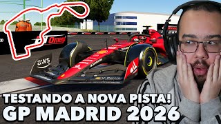 TESTANDO A NOVA PISTA DE MADRID DA F1 [upl. by Fabron20]