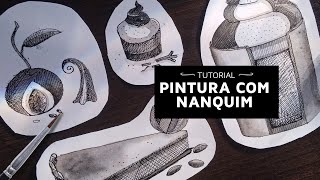 Tutorial pintura com NANQUIM I Márcio Graff [upl. by Honeywell]