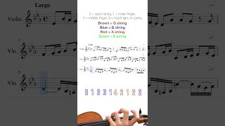 Vivaldi Winter 🎻 Violin Sheet Music amp Tutorial With Color Coded Strings 🔵🔴 [upl. by Toffic]