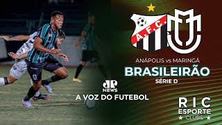 AOVIVO  Anápolis 1x1 Maringá FC  BRASILEIRÃO  JPNews Maringá  A VOZ DO FUTEBOL [upl. by Packer]