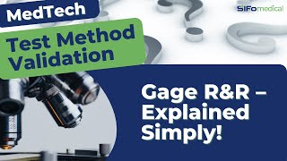 Gage RampR in Medical Device Production – Explained Simply [upl. by Loria]