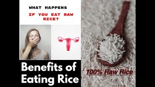 What happens if you eat raw rice  Side effects of eating raw rice rawrice [upl. by Bbor]