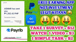 FREE GCASHPAYPAL MAGSASAGOT LANG NG SURVEY AT SIMPLE TASK KIKITA KANA EARN FREE P1352 SA GCASH [upl. by Eiral]