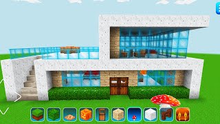 RealmCraft with Skins Export to Minecraft Gameplay 301 iOS amp Android  Modern White House 🏠 [upl. by Amadeus307]