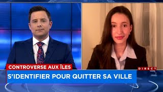 Controverse aux ÎlesdelaMadeleine sidentifier pour quitter sa ville  Entrevue 20h30 [upl. by Yekcim]