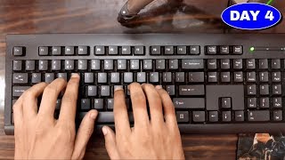 Learn English Typing in 10 Days  Day 4  Free Typing Lessons  Touch Typing Course Tech Avi [upl. by Steen]