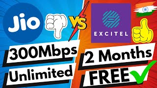 Excitel Fiber 2 Month Free Service  Excitel Fiber Holi Special Offer  Excitel Vs Jio Fiber Fight [upl. by Sirama]