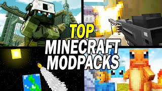 Top 15 BEST Minecraft Modpacks of All Time [upl. by Dnomyaw]