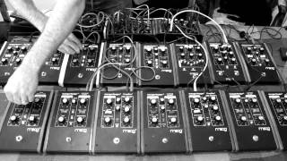 Modular Pedal Test  18 Mooger Fooger modular synth PT1 [upl. by Elay504]