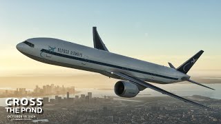 Real 737 Captain flying the PMDG 777  Cross the Pond 2024  Microsoft Flight Simulator [upl. by Leavitt]