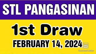 STL PANGASINAN RESULT TODAY 1ST DRAW FEBRUARY 14 2024 12PM [upl. by Atinram]