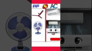 Fan Vs Ac Air Conditioner shortvideo funny foodchallenge [upl. by Annehsat842]