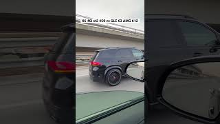 Жесткая заруба вечного противостония BMW X6 40i st 450 vs GLE 63 AMG 612 [upl. by Anali563]