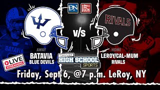 SEC V FOOTBALL Le RoyCalMum vs Batavia  Friday Sept 6 2024 at 7 pm [upl. by Goth]