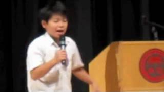 Grade 6 Student Council Winning Speech [upl. by Gatias]