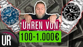 Uhren von unter 100€1000€ 2020 Diese Uhren würde ich mir kaufen [upl. by Tuinenga]