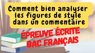 Bac Français Comment analyser des figures de style dans le commentaire de texte [upl. by Norrad]