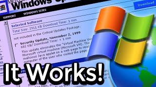 Getting Windows Update To Work on Windows 9x [upl. by Amrac]