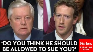 MUST WATCH Lindsey Graham Mercilessly Interrogates Mark Zuckerberg And Other Social Media Execs [upl. by Alyak309]