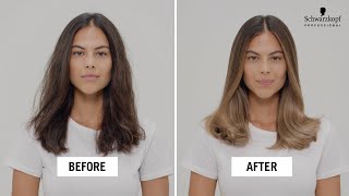 Hair How to Create an illuminated BLONDME  Freehand balayage technique [upl. by Nahtiek]