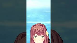 Best of Monikas Summer Vacation🌊DDLC Voiced Animation ddlc shorts [upl. by Hsirehc]