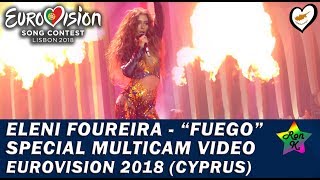 Eleni Foureira  quotFuegoquot  Special Multicam video  Eurovision 2018 Cyprus [upl. by Greenstein]