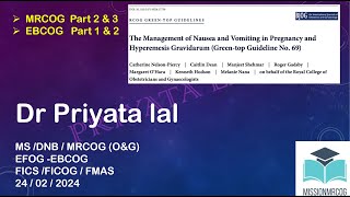 Hyperemesis Gravidarum Greentop Guideline no 69 2024 [upl. by Ilsa]