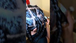 XL Knotless BraidsFirst Time Styling Practice Makes Perfect braids hairshorts fyp shorts grwm [upl. by Tait]