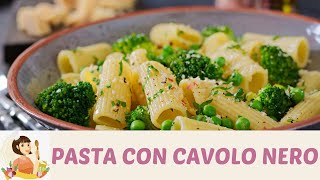 PASTA CON CAVOLO NERO Ricetta semplice molto equilibrata con pochi grassi e molta fibra [upl. by Mahla]