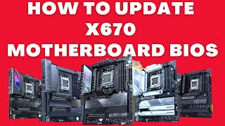 HOW TO UPDATE X670E X670P MOTHERBOARD BIOS EZFLASH ASUS MSI GIGABYTE ASROCK BIOSTAR [upl. by Georgy]