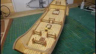 Red Dragon Chinese Junk Part 11 Capstan and Hatches [upl. by Nywra97]