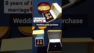 Gold purchase for my wedding♥️8 years of love ♥️shortfeed viralvideos weddinggold [upl. by Euqirrne187]