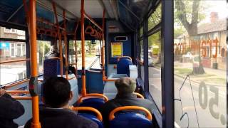 Stagecoach In Bedford MAN 18220 Alexander Dennis 300 22134 AE51 RYO Route 9 To Shortstown [upl. by Ruhnke]