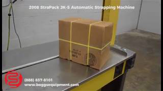 STRAPACK JK5 AUTOMATIC STRAPPING MACHINE [upl. by Etnasa]