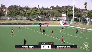 WALES VS ZIMBABWE POOL A  MENS  O35  2024 MASTERS WORLD CUP [upl. by Adiuqram]