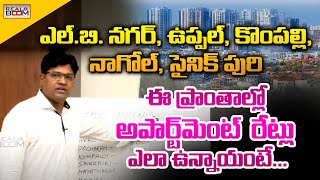 Apartment Rates In Hyderabad  Ravi Chandan Reddy  LB Nagar Uppal Nagole Kompally  Real Boom [upl. by Meara]