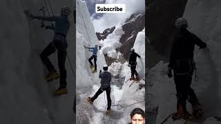 Climbers face sudden avalanche mountains adventure climbing glacier unilad shorts [upl. by Stephens702]