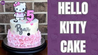 Decorate This Adorable HELLO KITTY Birthday Cake [upl. by Ahsikyw]