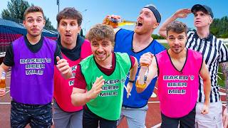 YOUTUBER BEER MILE RACE BONUS FOOTAGE [upl. by Aretahs409]