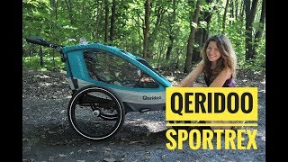 Qeridoo Sportrex przyczepka rowerowa  review [upl. by Ttirrej]