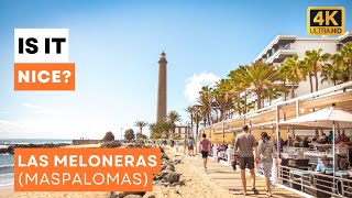 Walking in Las Meloneras Maspalomas on Gran Canaria 4K [upl. by Nylorahs]