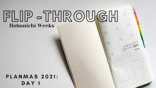 Hobonichi Weeks 2021 FlipThrough  paperjoyph [upl. by Suedaht]